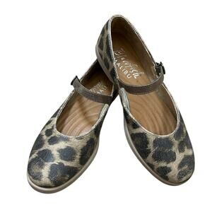 Women's Empower Mary Jane Flats Leopard Print Size 9 Comfort